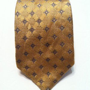 JOSEPH ABBOUD MEN'S NEW YELLOW 100%SILK TIE  WIDTH: 3 3/4"